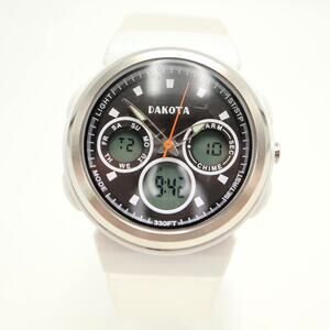 Vintage Y2K Dakota Ana Digi 38mm Watch Alarm Chrono Timer Light w New Battery
